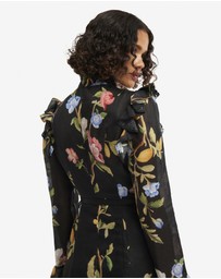 LEO LIN - Katrina Butterfly Sleeve Midi Dress