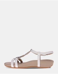 Mia Vita - Ayla Adjustable Sandal - White