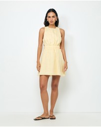 AERE - Mysa Linen Mini Dress