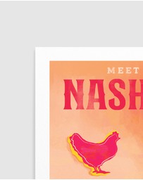 Olive et Oriel - Nashville Tennessee Redhead Music Poster by The Whiskey Ginger Art Print