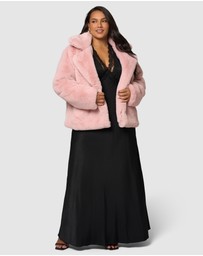 Sunday In The City - Midnight Aura Fur Jacket
