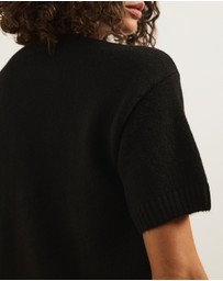 Atmos&Here - Ayla Knitted Boxy T-Shirt