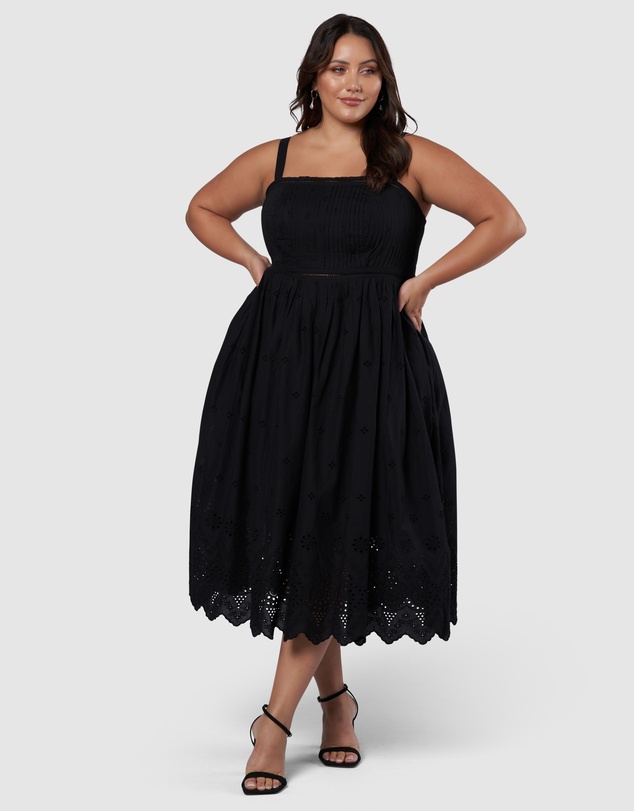 Something 4 Olivia - Brenna Broderie Midi Dress