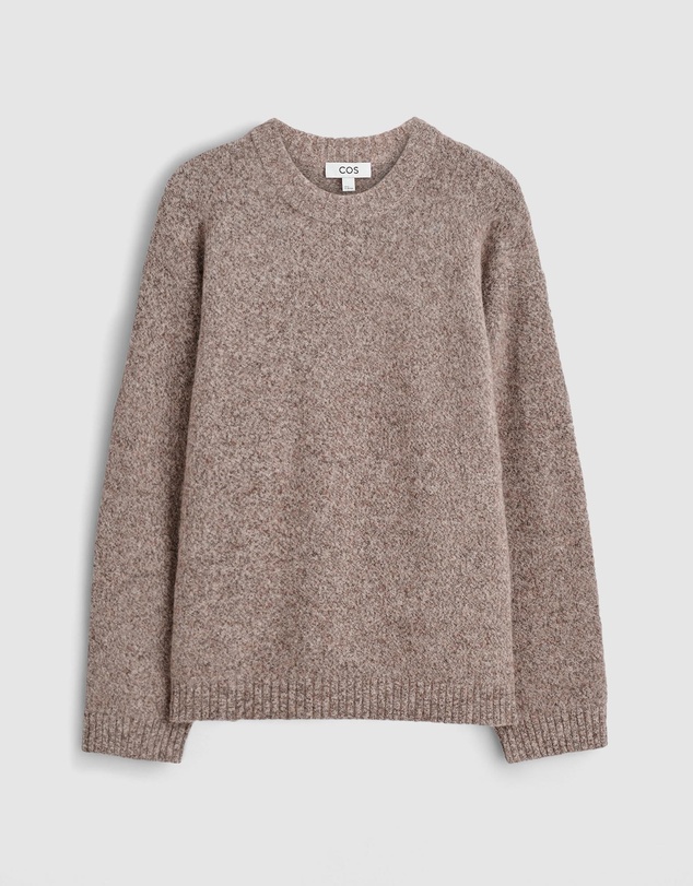 COS - Oversized Alpaca-Blend Crew-Neck