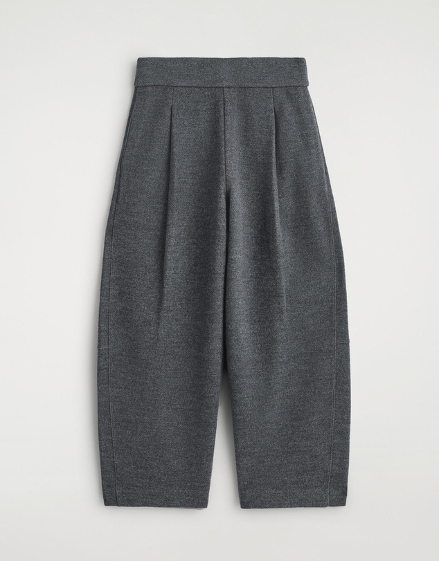 COS - Boiled-Wool Barrel-Leg Trousers