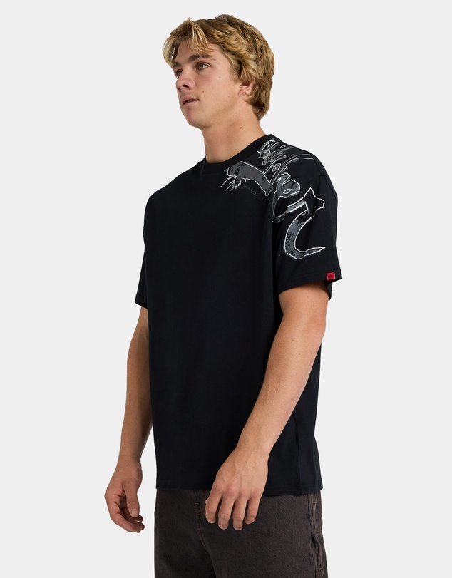 Quiksilver - Mens YG Scrawled Oversized T-Shirt