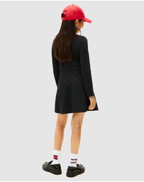 Tommy Hilfiger - Punto Long Sleeve Skater Dress - Kids