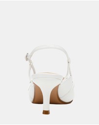 Steve Madden - Krave White Patent Heels