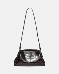 ARKET - Croco-Embossed Clutch