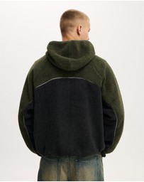 Cotton On - Hooded Teddy Jacket