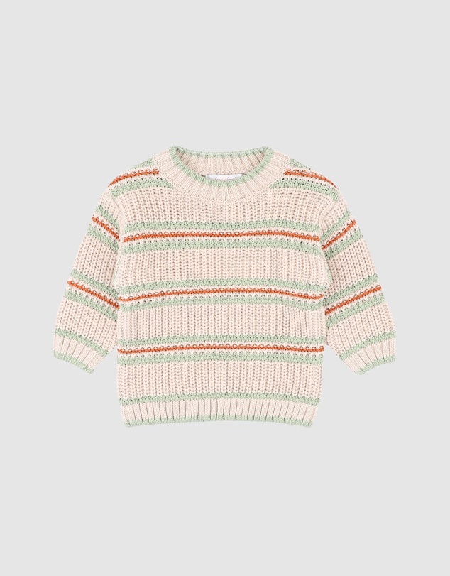 Fox & Finch - Wild Side Stripe Knitted Jumper - Babies