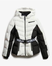 Superdry - Luxe Belted Ski Padded Slim Fit Jacket