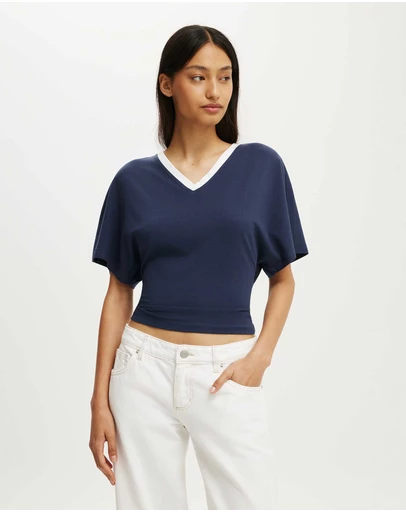 Cotton On - Blair Batwing V Neck