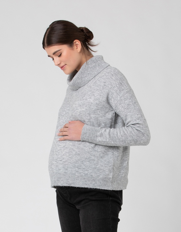 Ripe Maternity - Riley Roll Neck Knit
