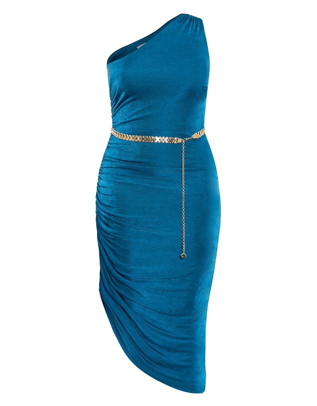 City Chic - Orbit One Shoulder Slink Dress