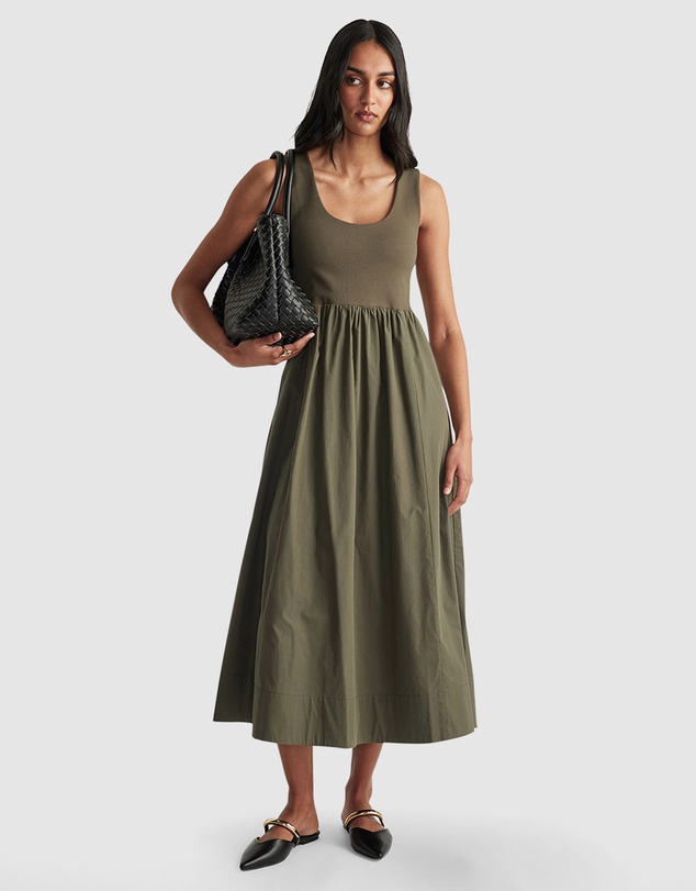 Decjuba - Lucie Spliced Midi Dress