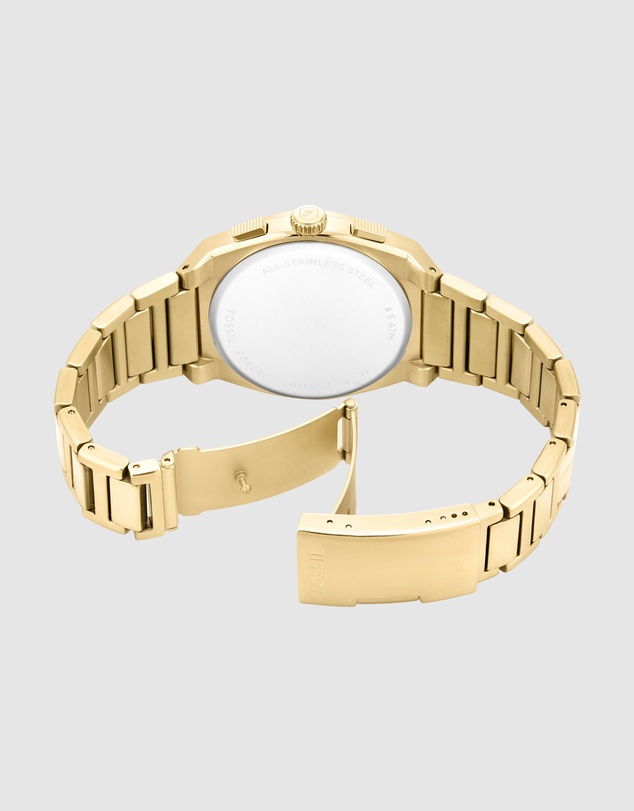 Fossil - Everett Gold Tone Analogue-Chronograph Watch