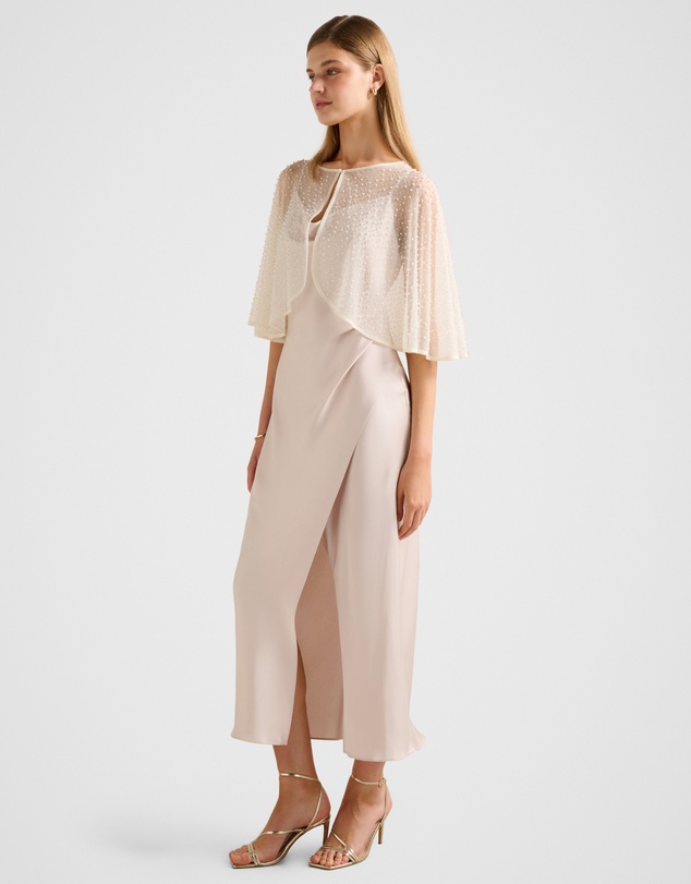 Forever New - Louise Pearl & Bead Cape
