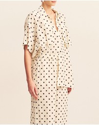 Shona Joy - Houston Side Split Short Sleeve Shirt