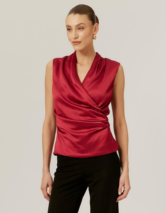 Tussah - Drape Neck Top
