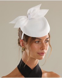 Morgan & Taylor - Florence Fascinator in White