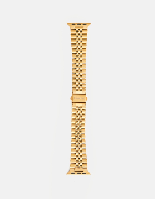 Friendie - Stainless Steel Link Bracelet Band - The Perth - Apple Watch Compatible