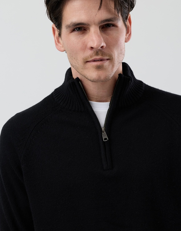 Wayver - Half Zip Wool Blend Knit