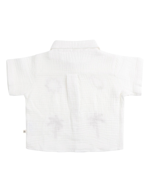Kynd Baby - Woven Embroidered Shirt Coconut - Size 1