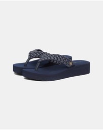 Tommy Hilfiger - Riri TH Wedge Cornrow Beach Sandals - Women's