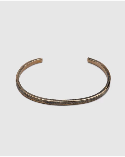 Buck Palmer - Oxidized Indo Maverick Cuff (Small) Bronze