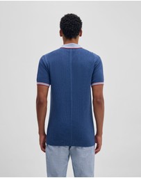 Oxford - Holden Zip Neck Knitted Polo