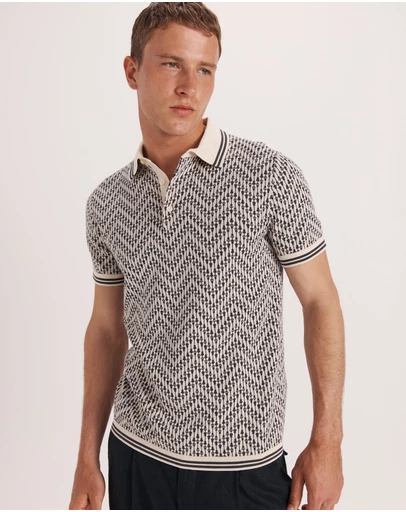 SABA - Monte Linear Knit Polo