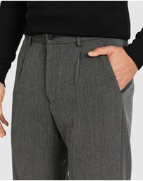 Tarocash - Strand Pinstripe Pleat Pant