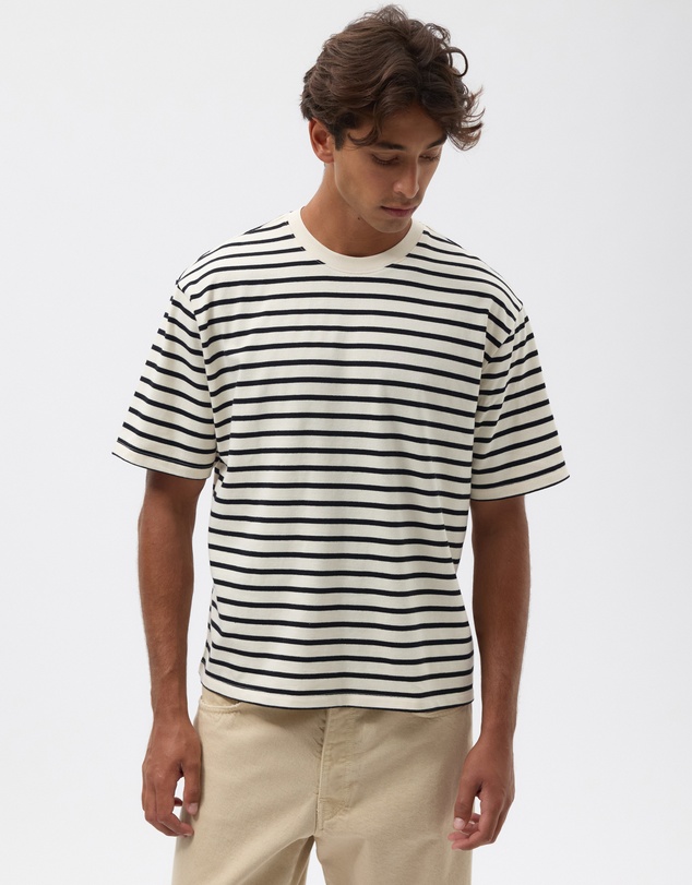 AERE - Heavyweight Stripe SS Tee