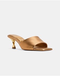 ALDO - Goldenshine Twisted Kitten Mules