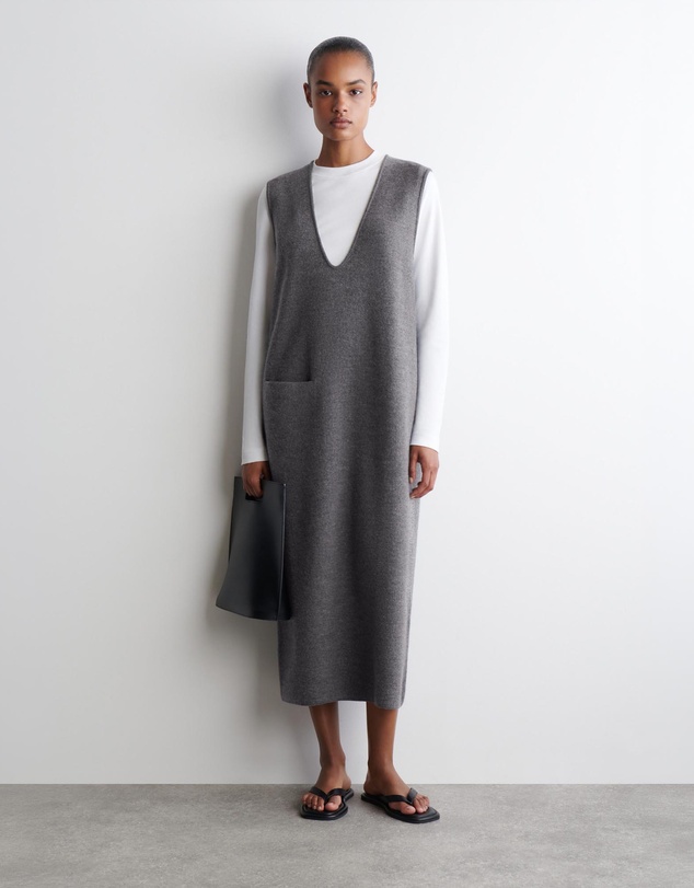 COS - Boiled-Wool Midi Dress