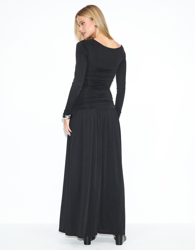 Dazie - She's All That LS Jersey Maxi Dress