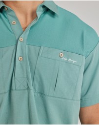 Horrigan - Santorini Pale Turquoise Pullover Polo