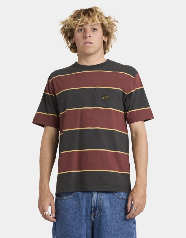 RVCA - Mens Dayshift Stripe T-Shirt