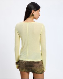 Jaded London - Button Down Henley