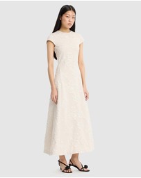 ROTATE - Jacquard Midi Dress