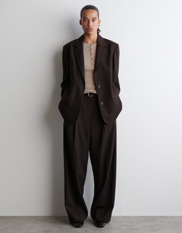 COS - Long-Sleeved Henley Top