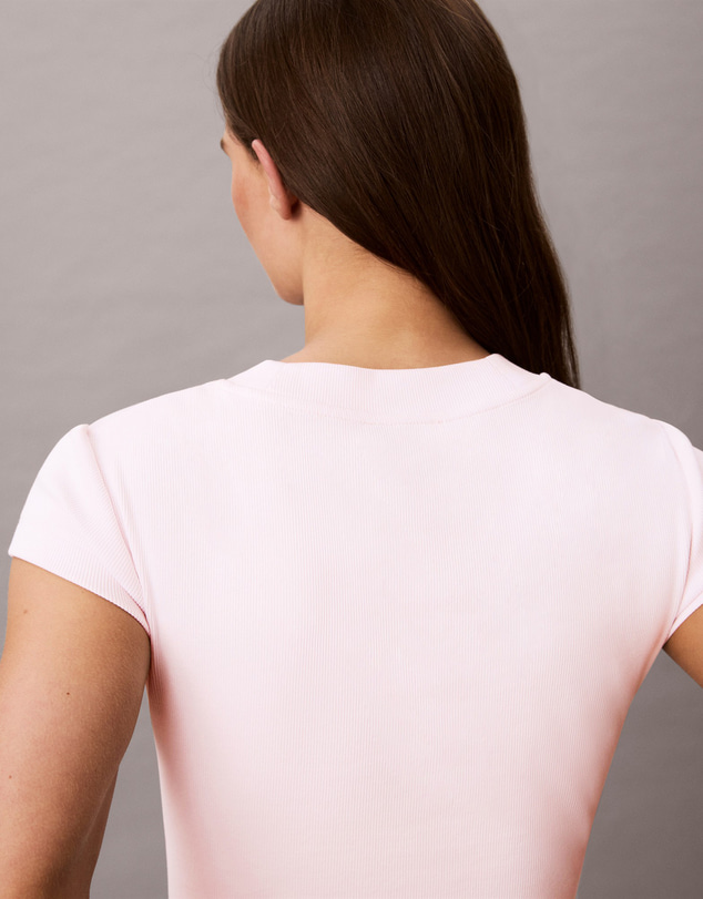 Calvin Klein Jeans - Monogram Logo Ribbed Baby Tee