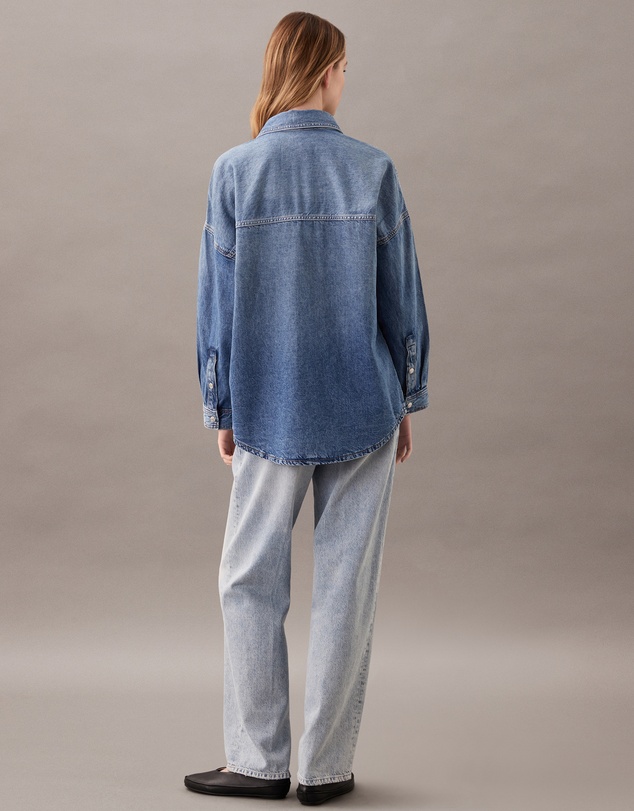Calvin Klein Jeans - Cotton Linen Blend Button-Down Shirt