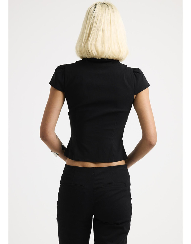 Insight - Cassia Short Sleeve Gather Shirt