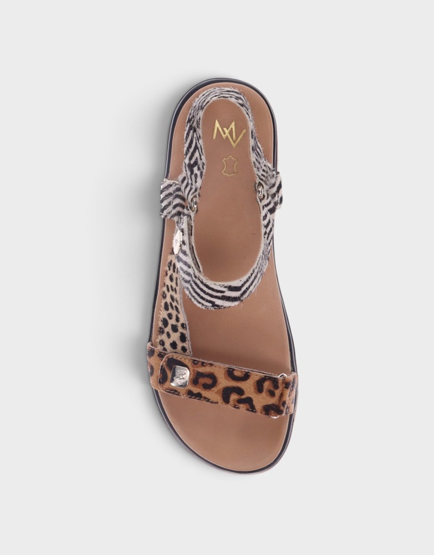 Mia Vita - Candice Sandal - Leopard Multi
