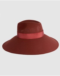 Max Alexander - Wide Brim Rust Winter Hat