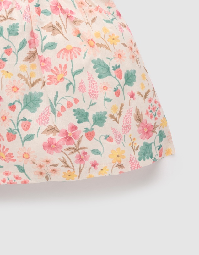 Purebaby - Linen Blend Shirt Dress- Kids-Babies