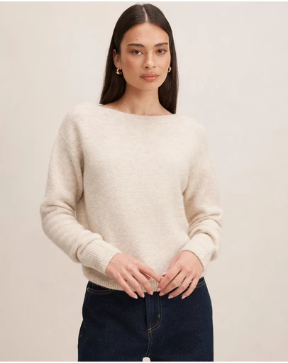 Forever New - Ariella Slash Neck Sweater