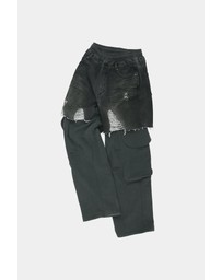 Andersson Bell - Rugged Denim-Inset Sweatpants - Unisex